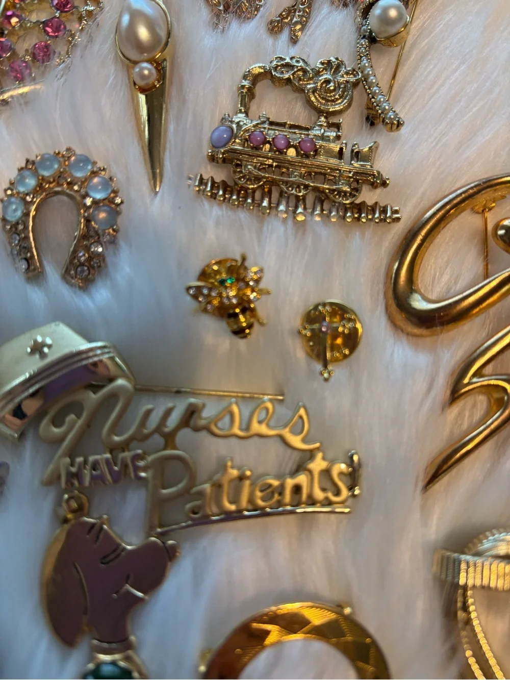 Vintage Mixed Gold and Silver Tone Brooch-pin-pendant-earrings and button